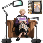HQGZQL floor magnifier base provides stable support for close work.