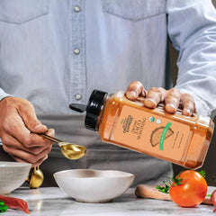 HQO Organic Taco Seasoning dry ingredients display reveals vivid paprika and garlic notes