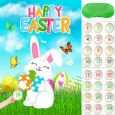 HRENCY Pin the Tail on the Bunny poster for interactive Easter games.