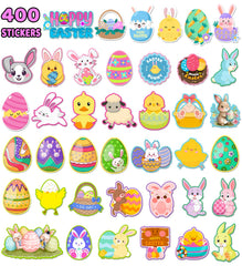 HSHFAMIIY Easter stickers with removable adhesive for easy reuse
