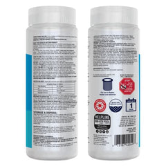 HTH tabs dissolving in water provide steady sanitization.