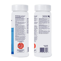HTH Spa Clear Chlorinating Sanitizer action scene shows quick-dissolving granules in water.