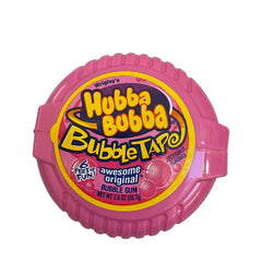 Close-up of Hubba Bubba Bubble Tape bubbles ready to chew.