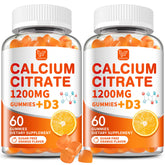 Hudetex calcium citrate gummies with orange flavor for easy daily calcium