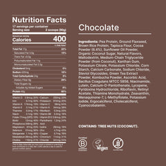 Huel Black Edition Chocolate scoop pouring powder for quick mix