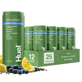 Huel Daily Greens bottle ready-to-drink blueberry lemon thyme for a refreshing morning start