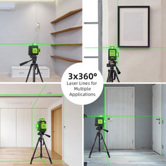 Huepar 3x360 line lasers offer full coverage on surfaces