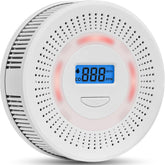 HuiDeonne 2in1 smoke and CO detector with digital display for home safety