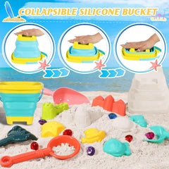 Huitem sand shovel set with ergonomic grips for precise digging.