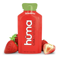 HÜMA Chia Energy Gel Strawberries pack for endurance fueling.