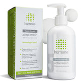 Humane benzoyl peroxide face wash regular-strength bottle helps control oil and clear impurities