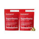 Humann SuperBeets Heart Chews bottle for daily use and potential circulation support.