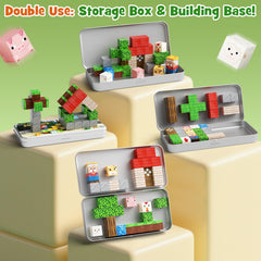 Hunloot Mini Magnetic Blocks Tiles on Fridge demonstrate versatile surfaces