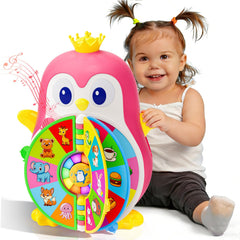 Hurdaos penguin learning toy arm pull invites exploration and early vocabulary
