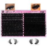 Hushlibaby lash clusters 12mm wispy for natural volume at home
