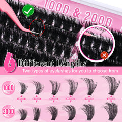 Hushlibaby lash clusters 18mm wispy for bold drama and lift