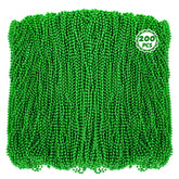 Huskein green bead necklace 33inch for party favors and festive parades.