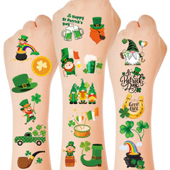 Huskein St Patrick's Day tattoo sheets for festive skin art