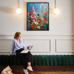 Hutarosl flower canvas paint by numbers for adults helps focus while creating.