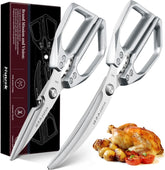 Huusk kitchen scissors dual-shear blades for precise cuts in busy kitchens.