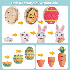 HUZU Easter Snap Builders chick inside red egg for mixed-theme fun