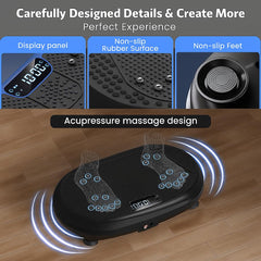 HVX vibration plate Bluetooth connectivity for music during workouts