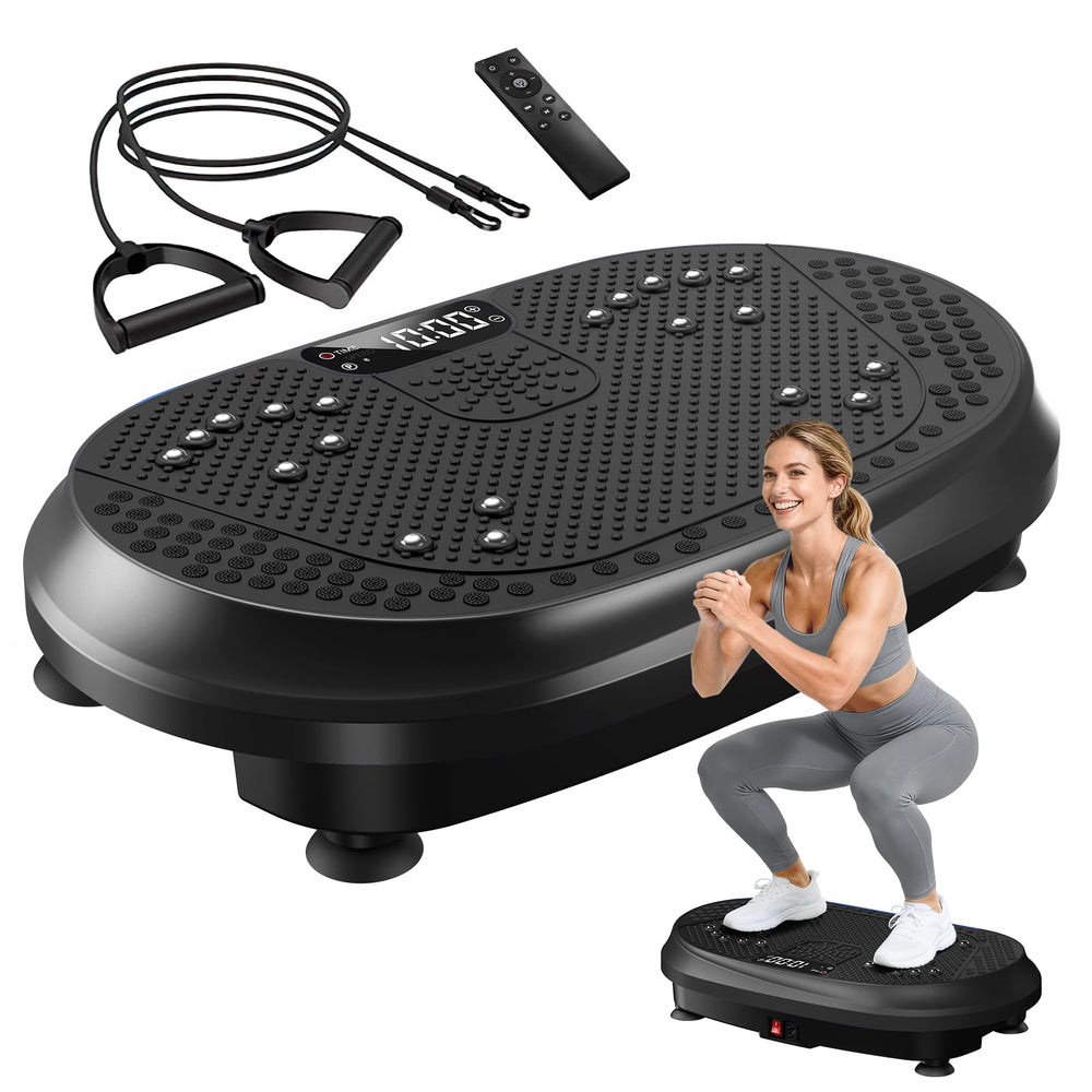 HVX vibration plate front view for compact home gym and full-body activation