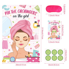 Hxezoc cucumber stickers set for interactive pin the cucumber gameplay.