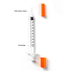 Hyddeb disposable syringe, individually wrapped for sterile use