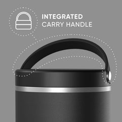 Hydrapeak 25oz food jar leak-proof lid prevents spills during transport.