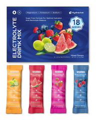 Hydravive hydration electrolyte packets ready to mix for a refreshing workout recovery