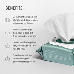 Cloths removing makeup and impurities with peptide-powered action