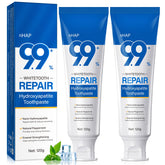 Hydroxyapatite toothpaste enamel repair visual for stronger teeth