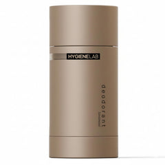 HygieneLab Men's Deodorant sandalwood packaging communicates clean safety and long-lasting freshness.