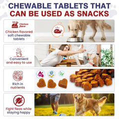 Hyjykd easy-dose flea chews provide mess-free protection for dogs