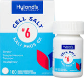 Hyland's Kali Phos 6X tablets dissolve quickly for on-the-go relief during stressful moments.