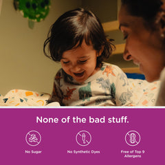 Hyland's Kids Sleep Calm Immunity bottle with grape flavor for kids.