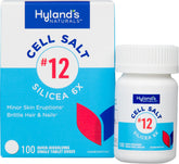 Hyland's No. 12 Silicea bottle label shows trusted natural relief