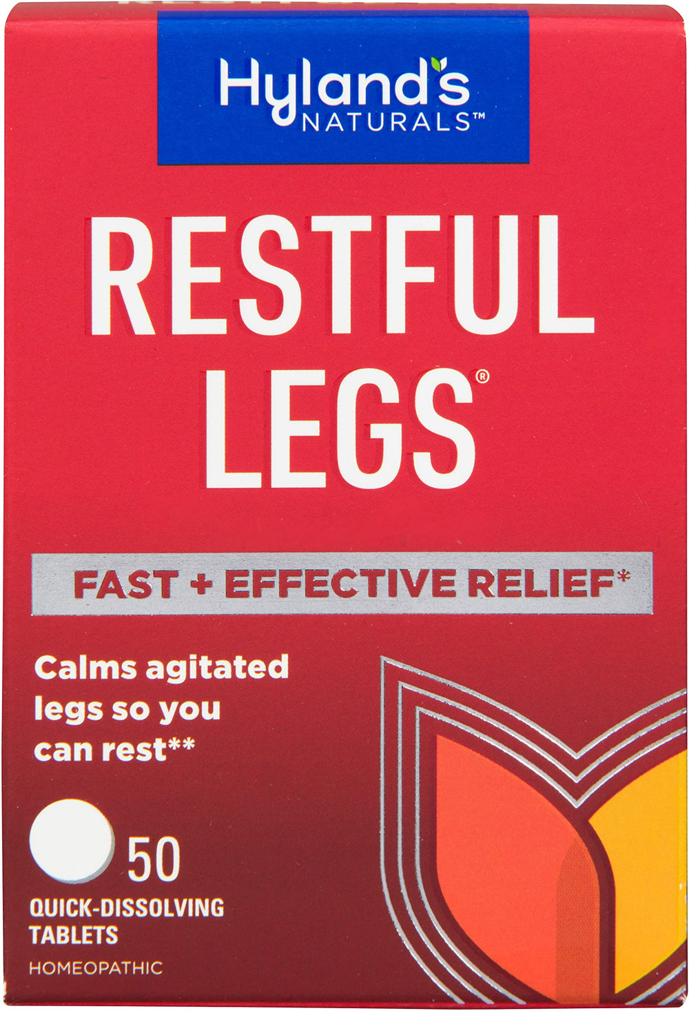Hyland's Restful Legs tablets in bottle for at-home leg relief
