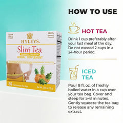 Hyleys Slim Tea cup brew—aromatic pineapple scent enhances relaxing evening routines.