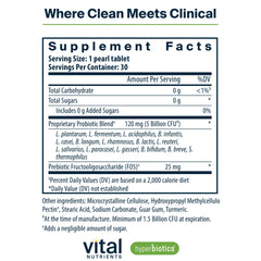 Hyperbiotics Pro 15 strains close-up emphasizes diverse gut bacteria for balanced digestion.