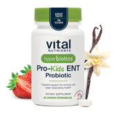 Hyperbiotics Vital Nutrients Pro Kids ENT bottle front for easy daily use