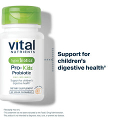 Hyperbiotics Vital Nutrients Pro Kids orange flavor sugar-free option for kids