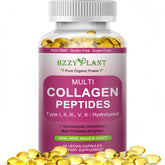 HZZYPLANT Multi Collagen Softgel bottle on countertop for daily beauty and mobility support