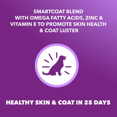 IAMS Advanced Health Skin & Coat salmon ingredient nourishes coat with omega-rich nutrition.