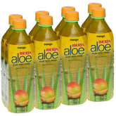 Iberia Aloe Vera Drink bottle with mango pulp for refreshing hydration.