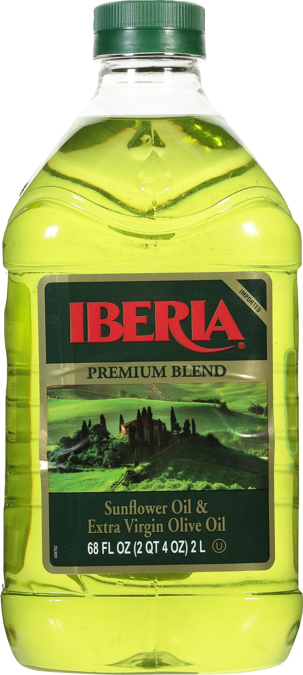 Iberia Premium Blend oil bottle on counter for versatile everyday cooking.
