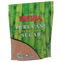 Iberia turbinado sugar golden aroma enriching coffee, tea, and baked goods.