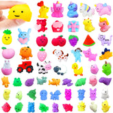 IBetIt 150pcs Mochi Squishy Toys set in vibrant animal designs for classroom prizes