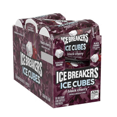 Ice Breakers Ice Cubes Black Cherry bottle top for easy access on the move.